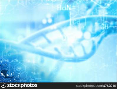 DNA molecule. Background image of DNA molecule. Science concept