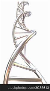 DNA structure model on white