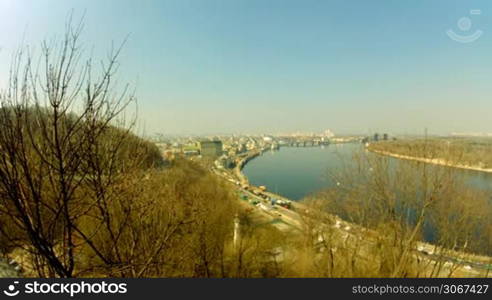 Dnipro river in Kyiv