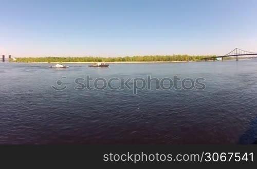 Dnipro river in Kyiv, Ukraine