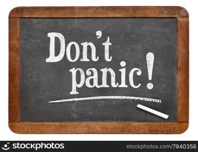 Do not panic - advice on a vintage slate blackboard