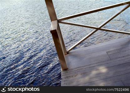 Dock above water.