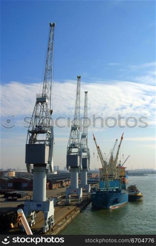 Dock yards in Antwerp, Belgium