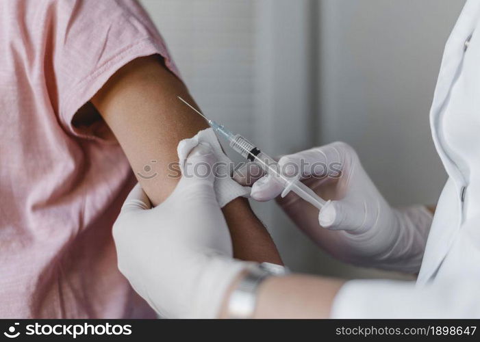 doctor administering vaccine child. Resolution and high quality beautiful photo. doctor administering vaccine child. High quality beautiful photo concept