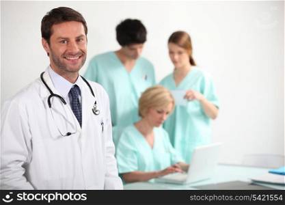 Doctor and nurses