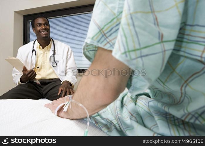 Doctor and patient in hospital