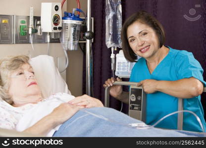 Doctor Checking Up On Senior Woman Patient