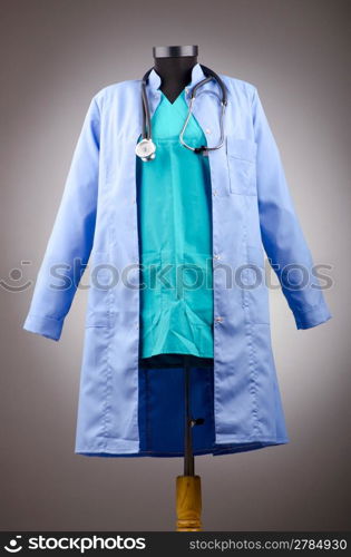 Doctor coat with the stethoscope