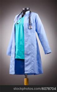 Doctor coat with the stethoscope