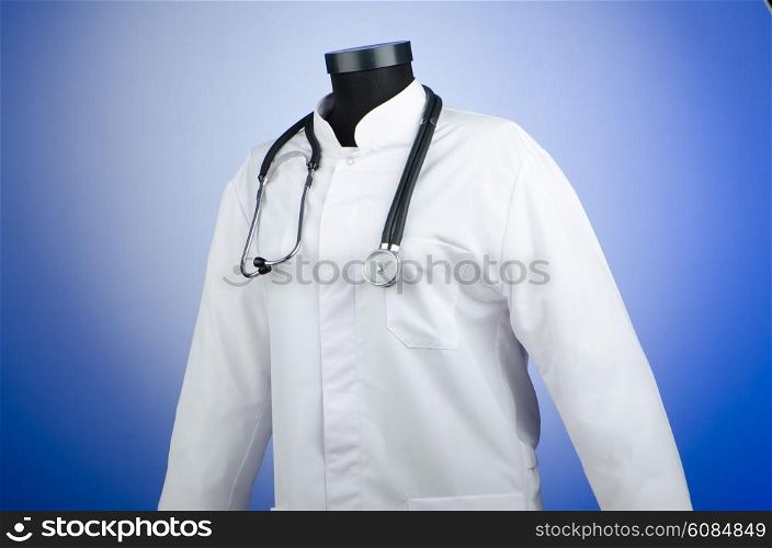 Doctor coat with the stethoscope