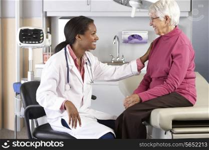 Doctor Examining Senior Female Patient
