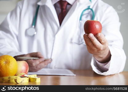 Doctor Giving Advice On Healthy Diet