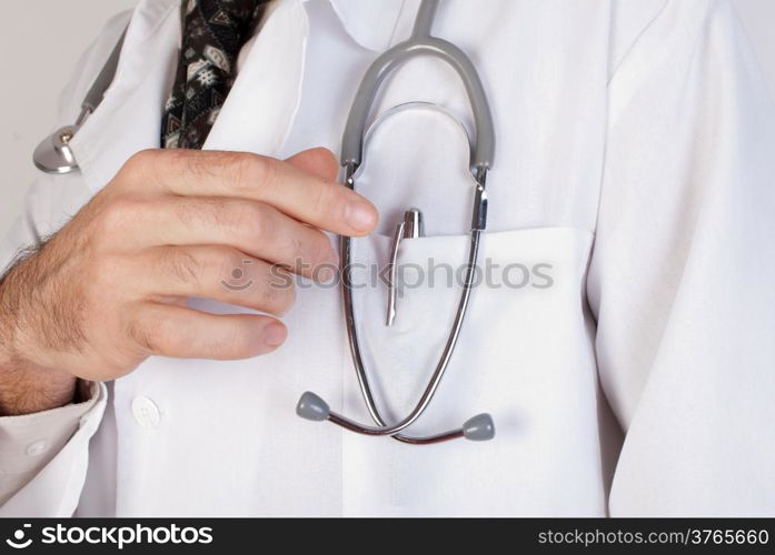 doctor hand stethoscope