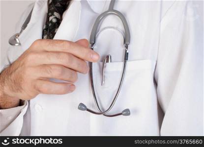 doctor hand stethoscope