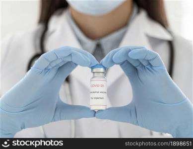 doctor holding vaccine recipient. Resolution and high quality beautiful photo. doctor holding vaccine recipient. High quality beautiful photo concept