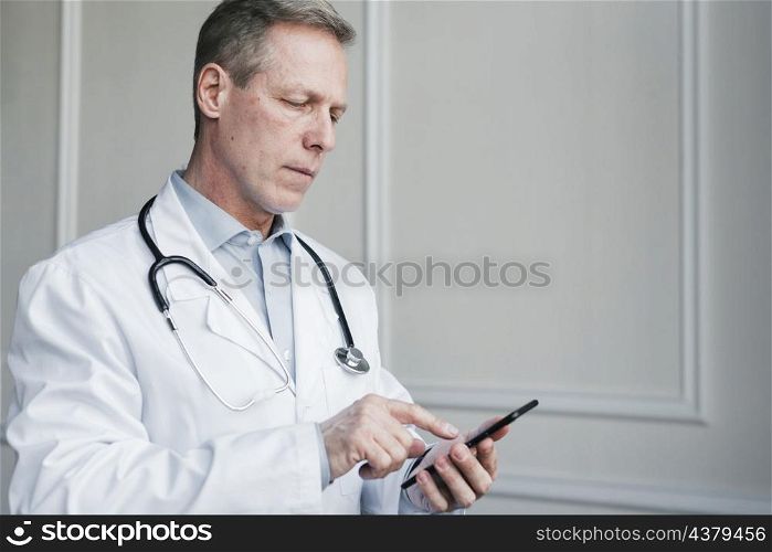 doctor making phone call