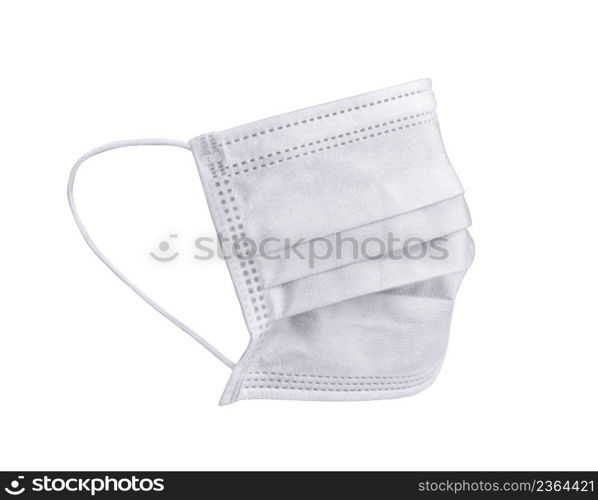 Doctor mask and corona virus protection isolated on a white background