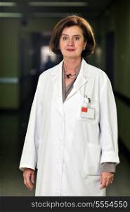 doctor medical woman portrait indoor in hospital