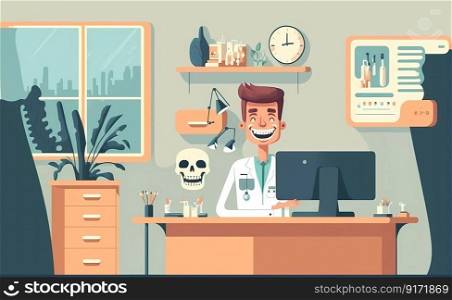 Doctor, medicine, healthcare concept. Man doctor therapist in white uniform cartoon character. Medicare, therapist, pharmacist illustration. High quality illustration. Doctor, medicine, healthcare concept. Man doctor therapist in white uniform cartoon character. Medicare, therapist, pharmacist illustration