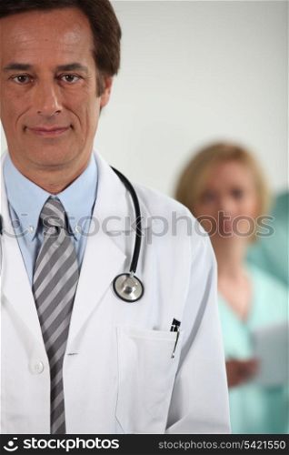 doctor posing