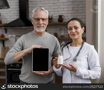 doctor posing with her patient 3