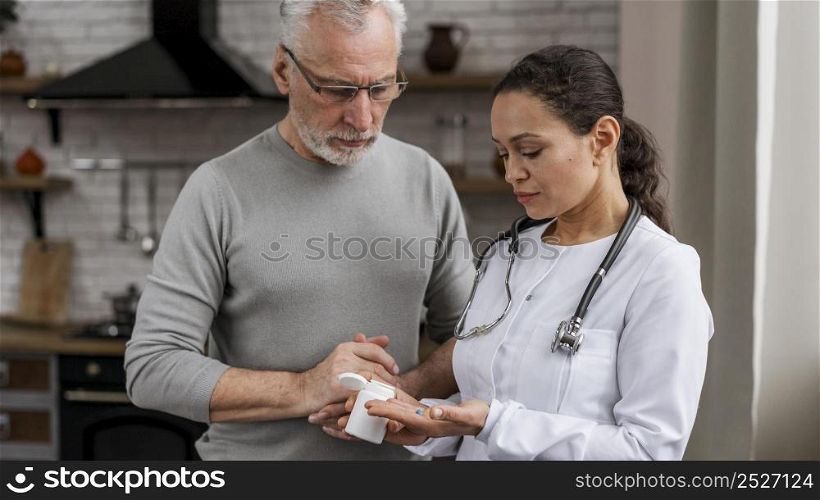 doctor posing with her patient 4