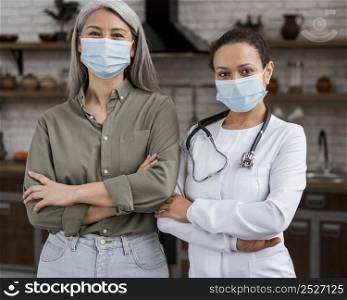 doctor posing with her patient 5
