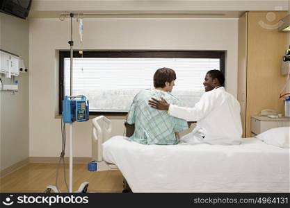 Doctor reassuring patient