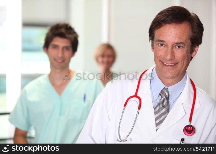 Doctor smiling.