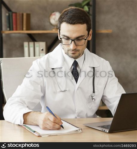 doctor taking notes