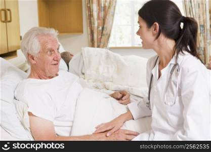 Doctor Talking With Senior Man