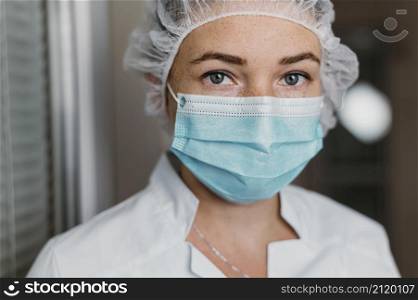 doctor wearing face mask work
