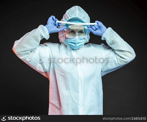 doctor wearing pandemic medical equipment 2
