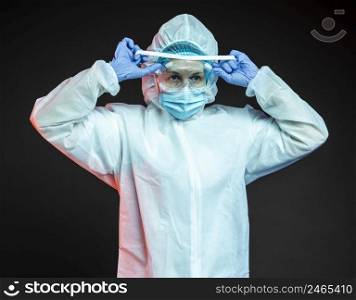 doctor wearing pandemic medical equipment 2