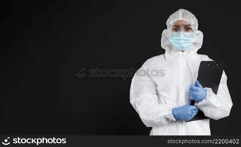 doctor wearing protective medical equipment