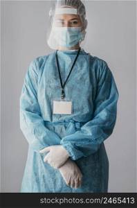 doctor wearing protective wear