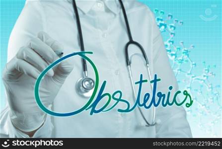 Doctor with a stethoscope writing medication as medical concept