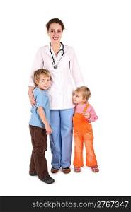 doctor with children
