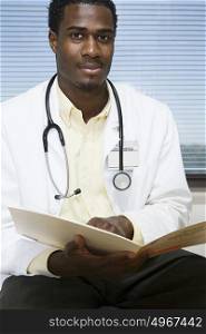 Doctor with file