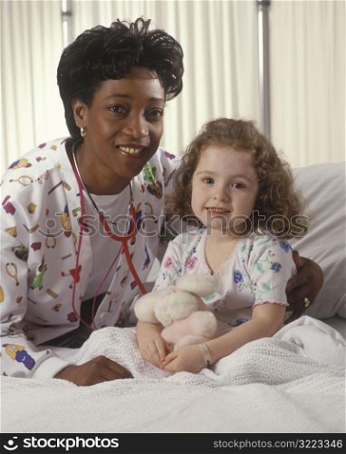 Doctor with Little Girl Patient