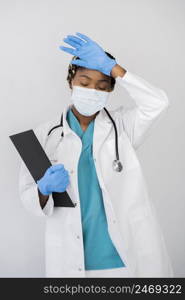 doctor with protective equipment