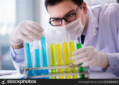 Doctor working in the lab