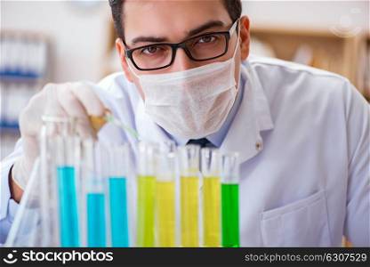 Doctor working in the lab