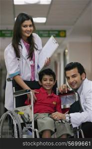 Doctors and a child