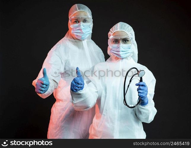 doctors wearing protective medical equipment 3