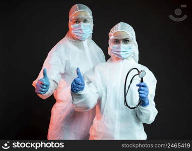 doctors wearing protective medical equipment 3