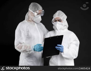 doctors wearing protective wear