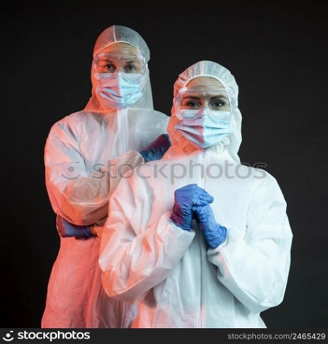 doctors wearing special medical equipment