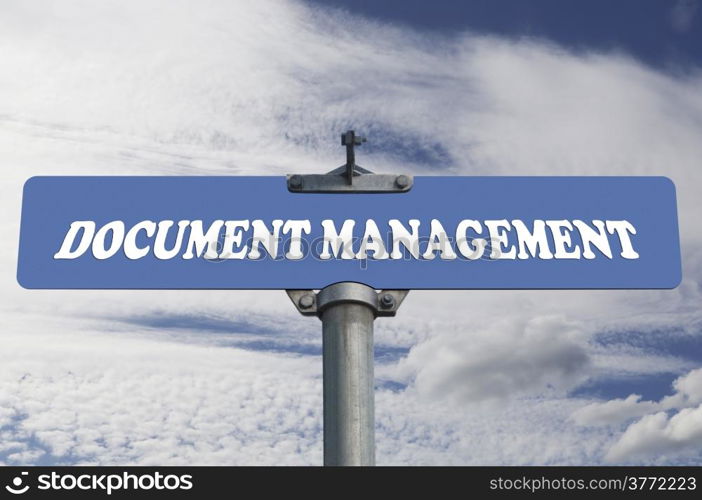 Document management road sign