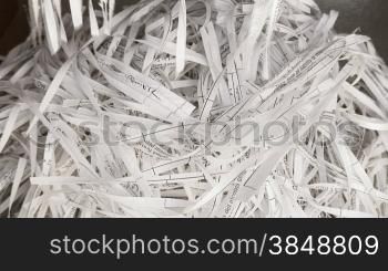Documents get shredded.